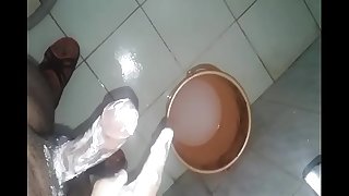 Indian boy soap masturbation in bathroom part 2